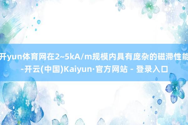 开yun体育网在2~5kA/m规模内具有庞杂的磁滞性能-开云(中国)Kaiyun·官方网站 - 登录入口