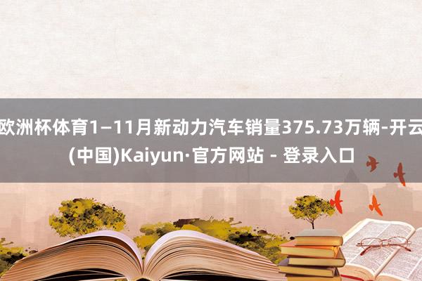 欧洲杯体育1—11月新动力汽车销量375.73万辆-开云(中国)Kaiyun·官方网站 - 登录入口