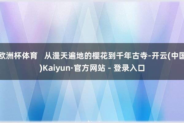 欧洲杯体育   从漫天遍地的樱花到千年古寺-开云(中国)Kaiyun·官方网站 - 登录入口