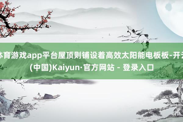 体育游戏app平台屋顶则铺设着高效太阳能电板板-开云(中国)Kaiyun·官方网站 - 登录入口