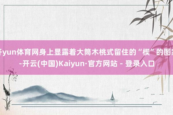 开yun体育网身上显露着大筒木桃式留住的“楔”的图案-开云(中国)Kaiyun·官方网站 - 登录入口