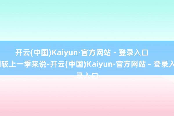 开云(中国)Kaiyun·官方网站 - 登录入口       相较上一季来说-开云(中国)Kaiyun·官方网站 - 登录入口