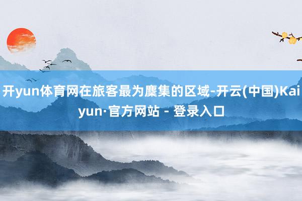 开yun体育网在旅客最为麇集的区域-开云(中国)Kaiyun·官方网站 - 登录入口