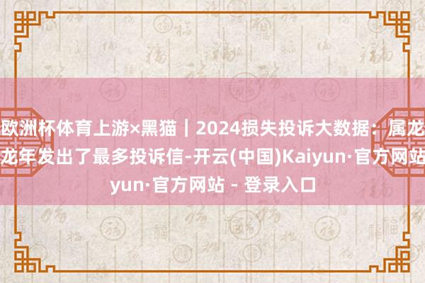 欧洲杯体育上游×黑猫｜2024损失投诉大数据：属龙的东谈主在龙年发出了最多投诉信-开云(中国)Kaiyun·官方网站 - 登录入口