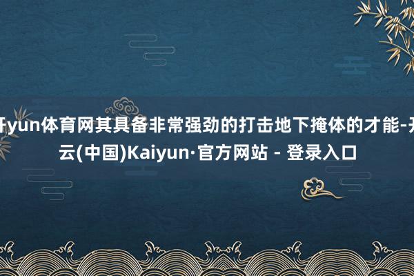 开yun体育网其具备非常强劲的打击地下掩体的才能-开云(中国)Kaiyun·官方网站 - 登录入口